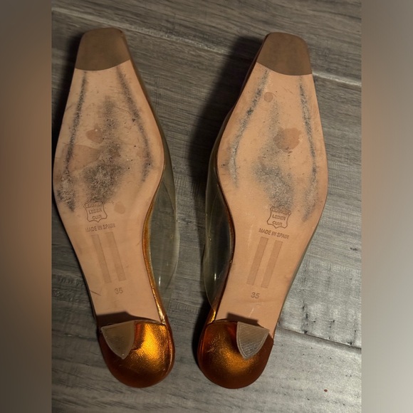 Miista London translucent /copper slide on sandal /kitten heel - Picture 2 of 6